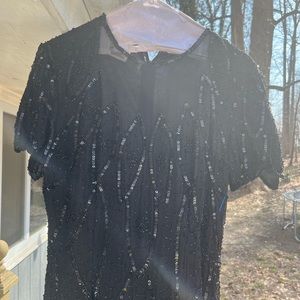 Rare Vintage Stenay Silk beaded dress